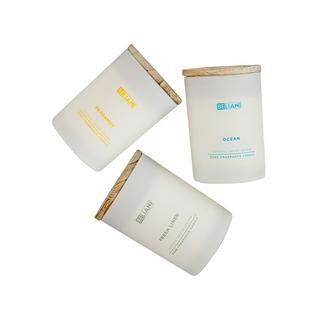 Beliani Set di 3 Candele Profumate en Cera di Soia SIMPLICITY  