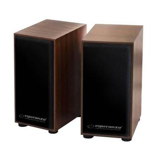 ESPERANZA  Esperanza - 2x Computerlautsprecher, USB - Holz 