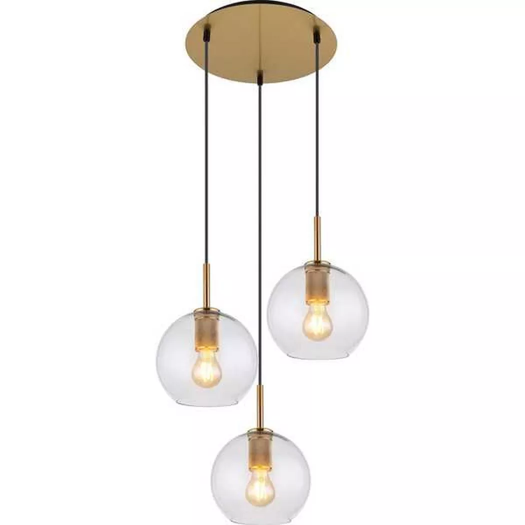 mutoni – Hängeleuchte Adara messing matt 3xE27, One Size, Multicolor
