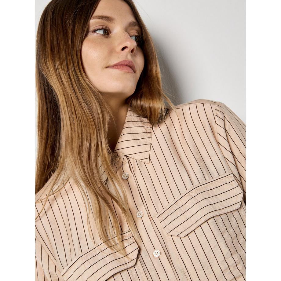 APRICOT Chemise rayée coupe carrée  