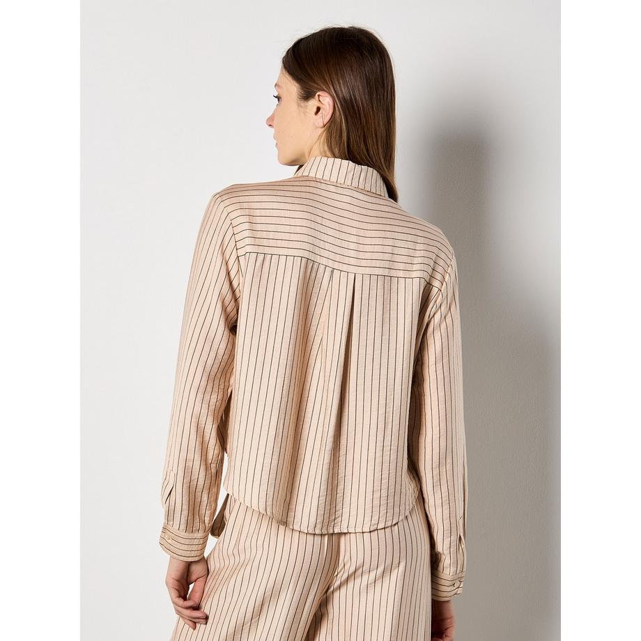 APRICOT Chemise rayée coupe carrée  