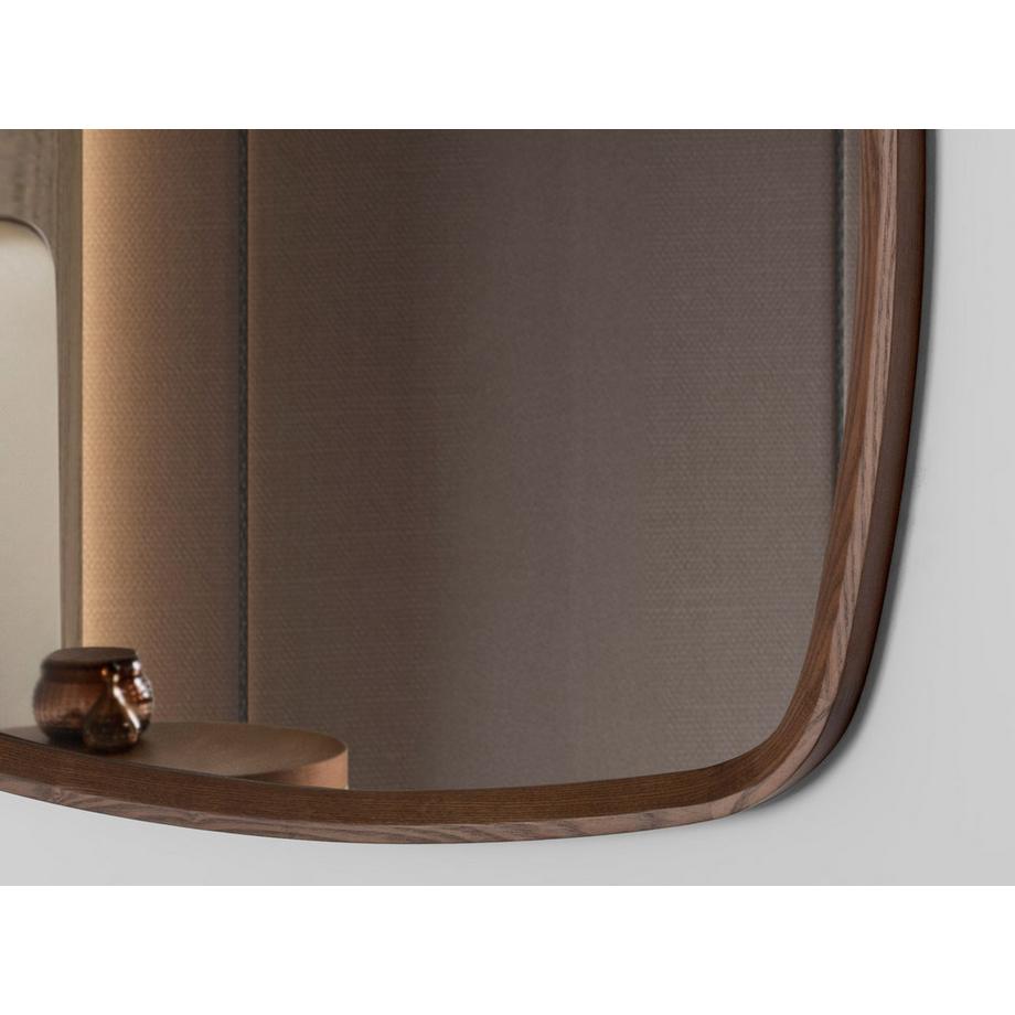 ANGEL CERDA Wandspiegel quadratisch Nussbaum  