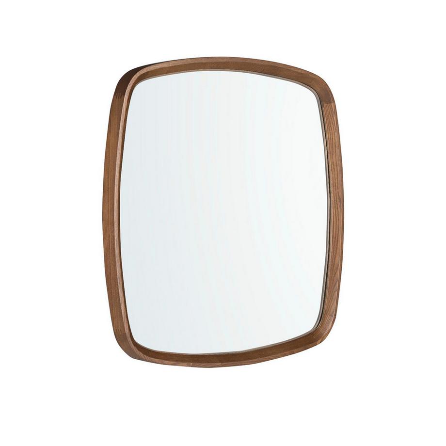 Wandspiegel quadratisch Nussbaum