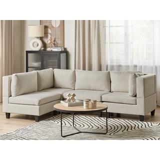 Beliani Ecksofa aus Polyester Modern UNSTAD  