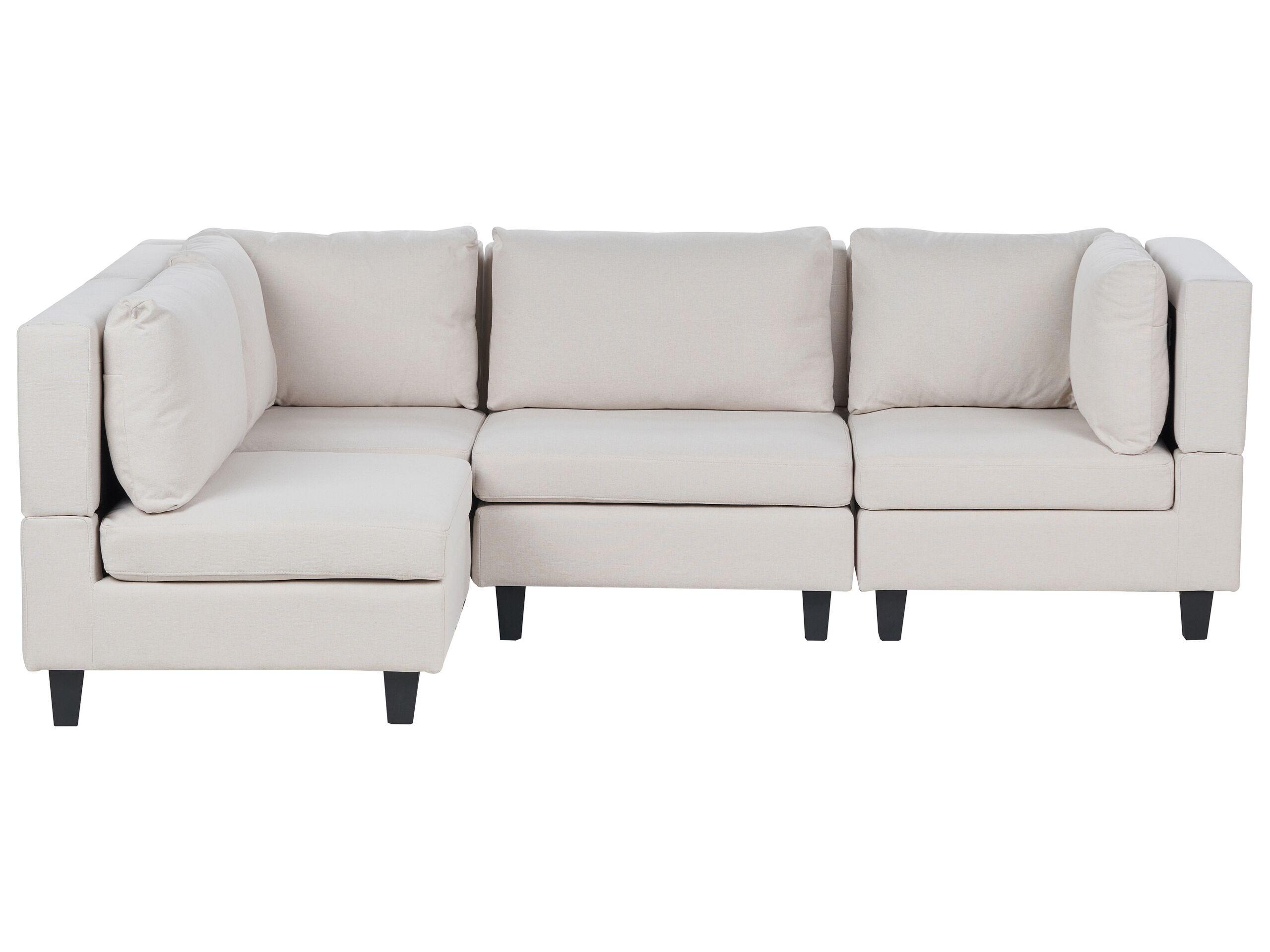 Beliani Ecksofa aus Polyester Modern UNSTAD  