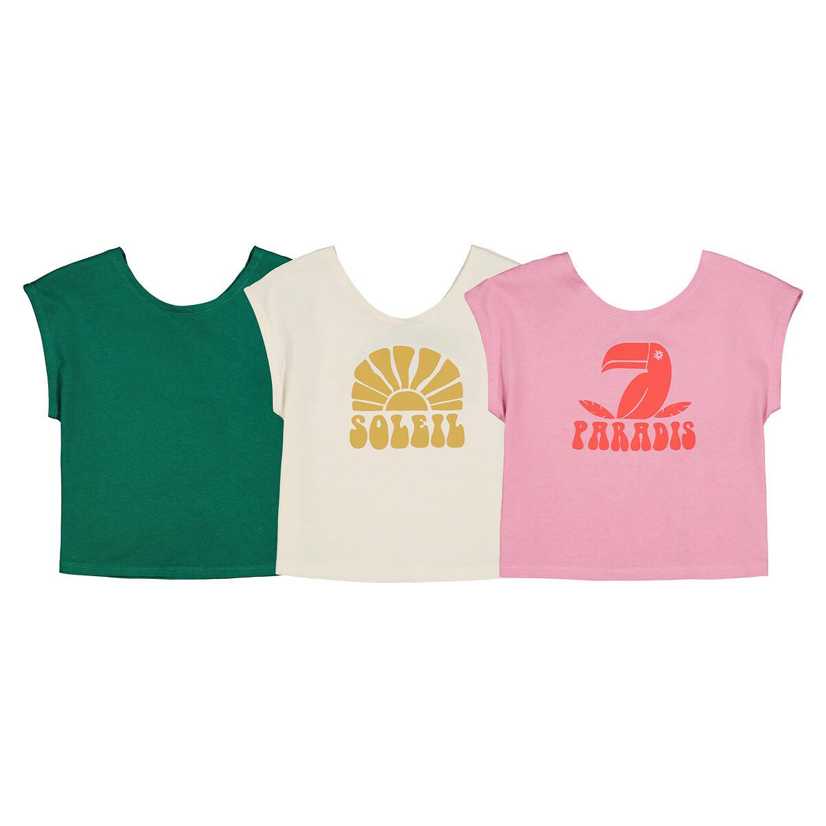 La Redoute Collections  Lot de 3 T-shirts col rond 