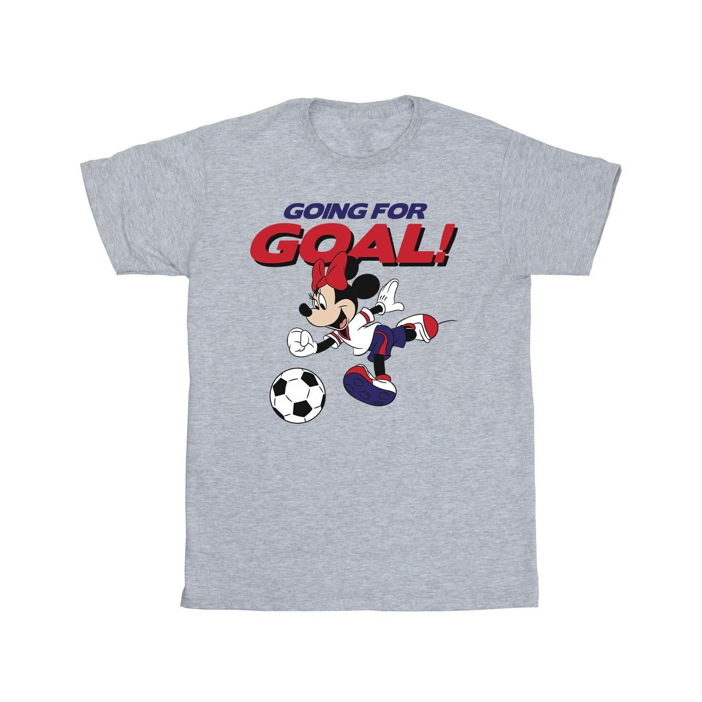Image of Minnie Mouse Going For Goal Tshirt Unisex Grau 128