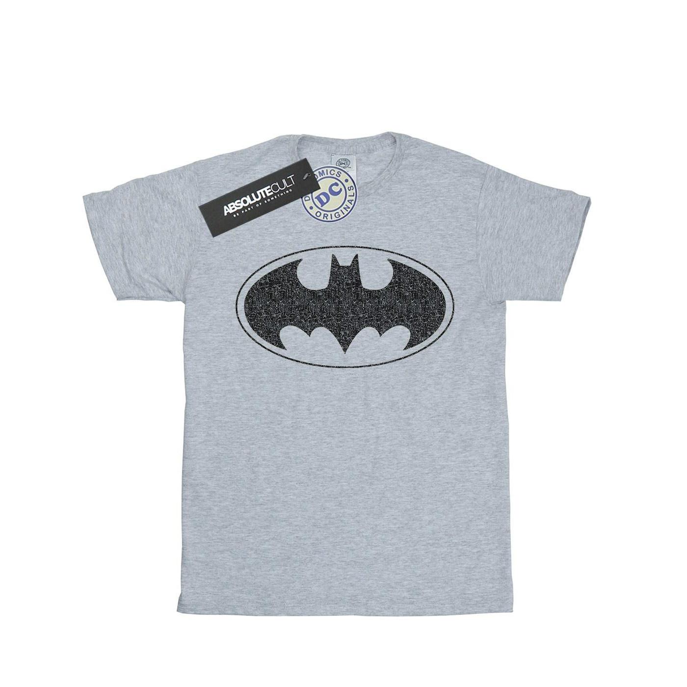 Image of Batman One Colour Logo Tshirt Jungen Grau 116