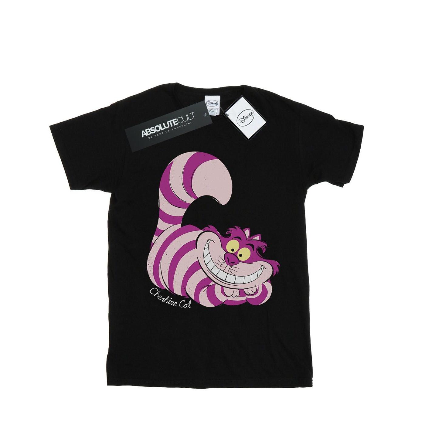 Image of Alice In Wonderland Cheshire Cat Tshirt Unisex Schwarz 116