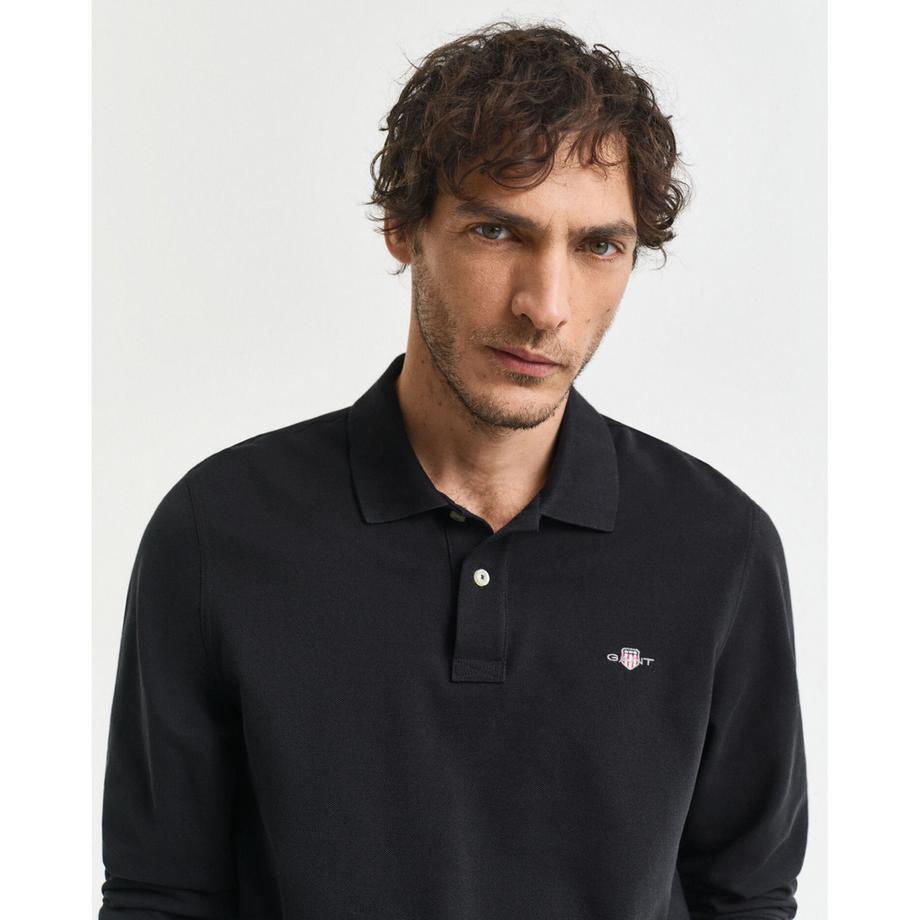 GANT Shield Longsleeve Pique Rugger Polo  