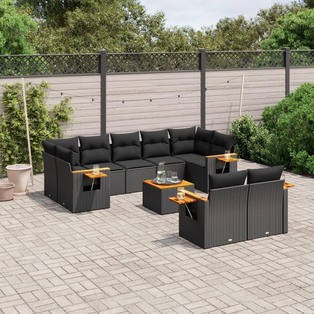 VidaXL set divano da giardino Polirattan  