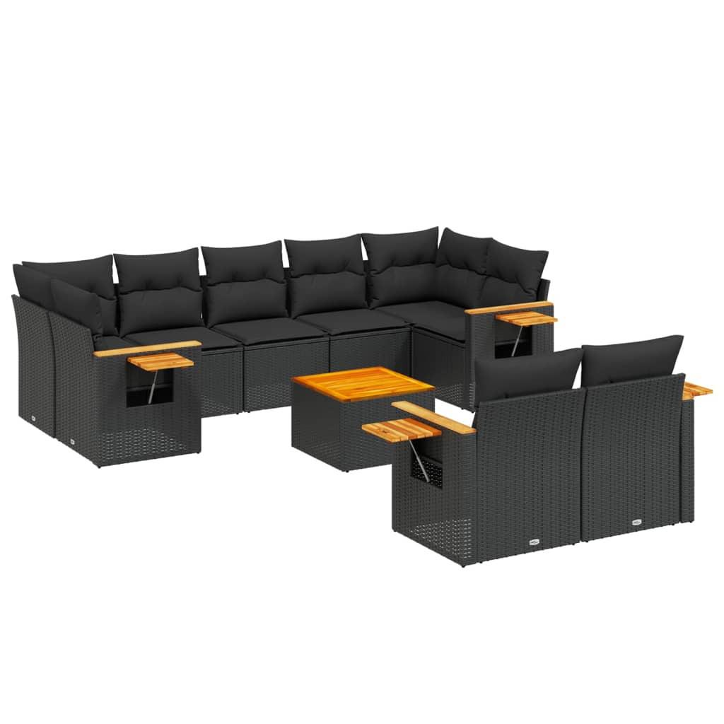 VidaXL set divano da giardino Polirattan  