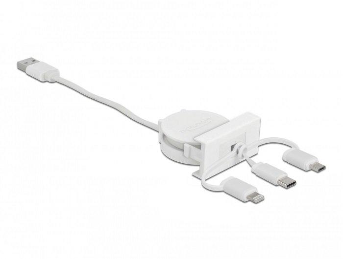 Image of 81375 USB Kabel 0,5 m USB 2.0 USB A USB C Weiß