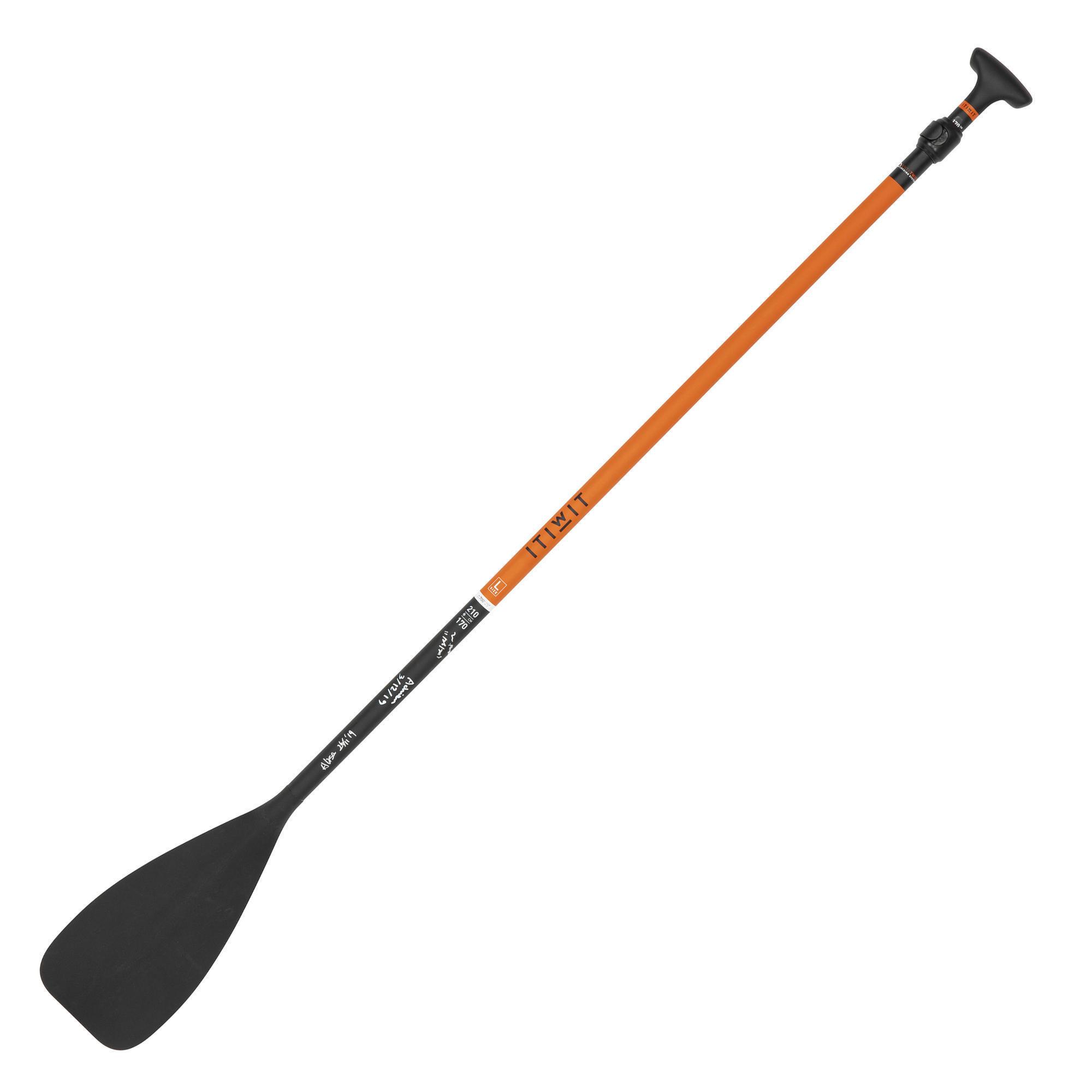 Image of Sup-paddel 500 Rohr Aus Carbon-glasfaser, 2-teilig , 170-210cm Unisex Schwarz Leicht ONE SIZE