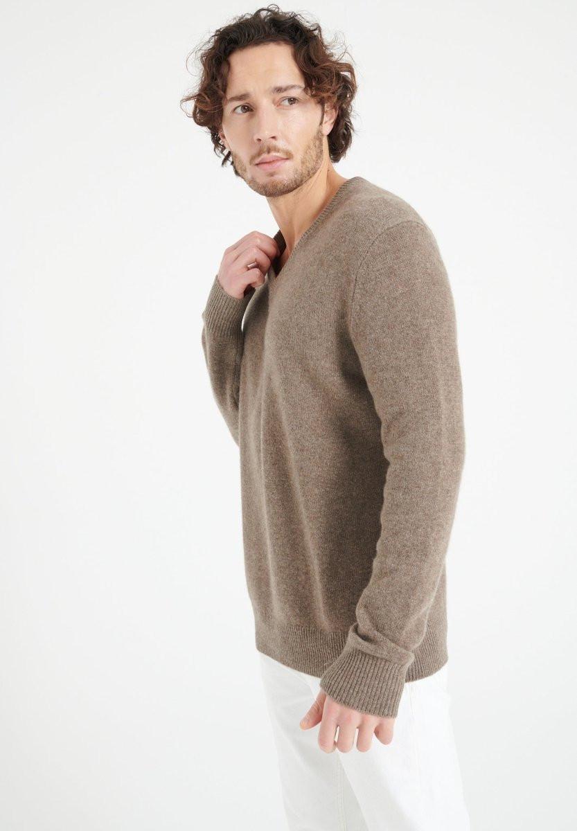 Studio Cashmere8  LUKE 13 Pullover mit V-Ausschnitt 4 Söhne - 100% Kaschmir 