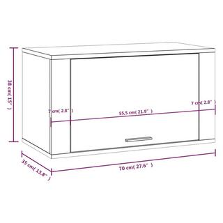 VidaXL Wand-schuhschrank holzwerkstoff  