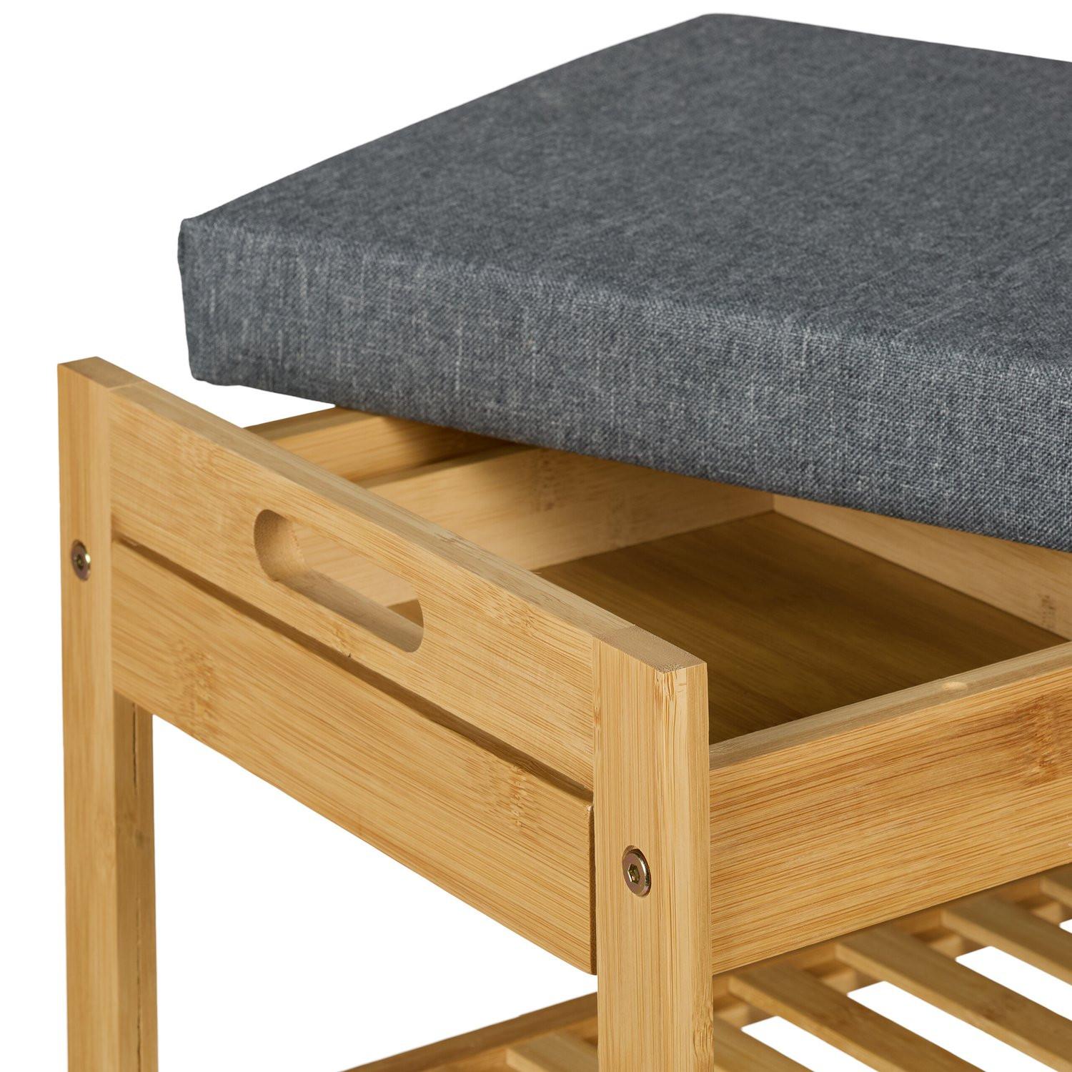 Northio Panca portascarpe con seduta e cassetto  