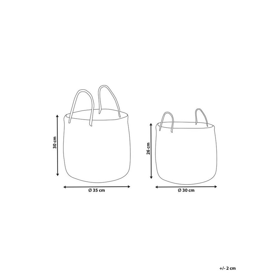 Beliani Korb aus Seegras  HALONG  