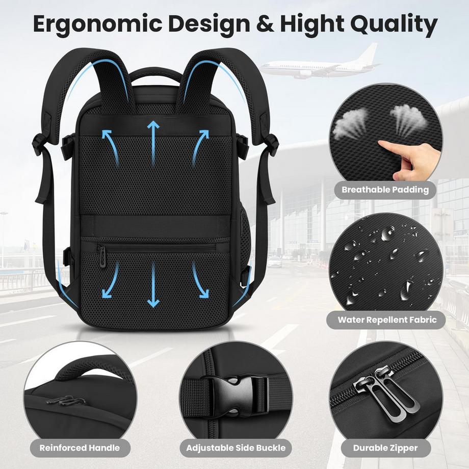 Only-bags.store Kabinengenehmigter Reiserucksack  