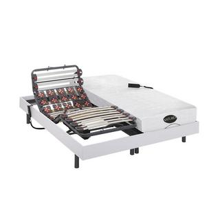 NATUREA Letto relax elettrico doghe e sospensionimaterasso memory e bambà¹ Bianco DAMYSOS di NATUREA con motori OKIN  