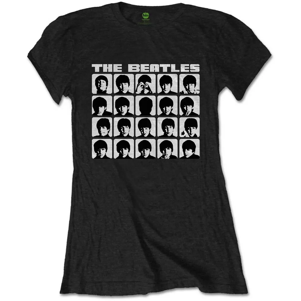 The Beatles - Hard Days Night TShirt, für Damen, Schwarz, Größe M