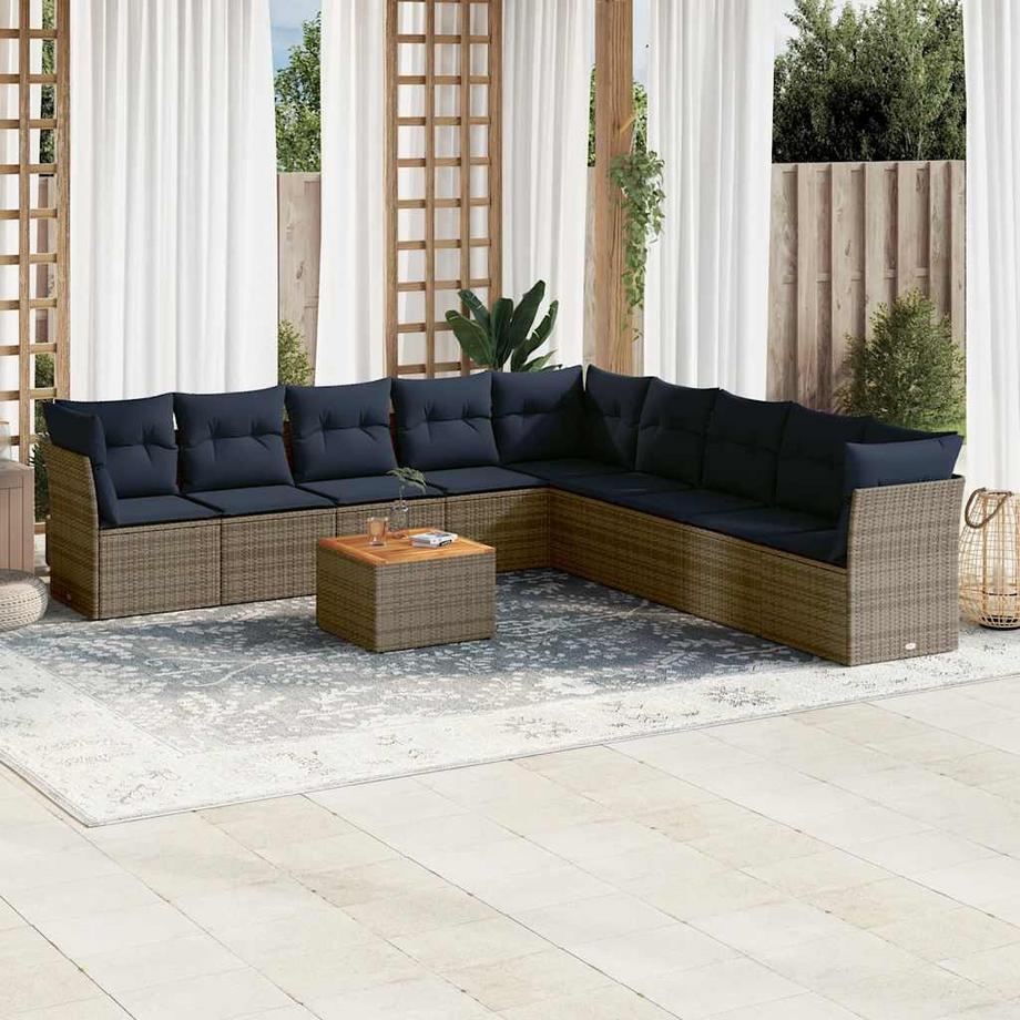 VidaXL Garten sofagarnitur poly-rattan  