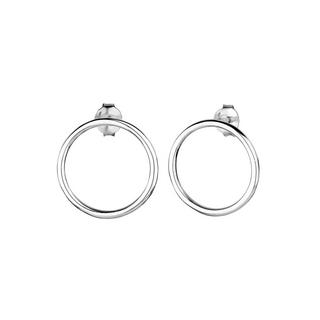 Elli  Boucles d'Oreilles Filigrane Cercle Géo Minimal 