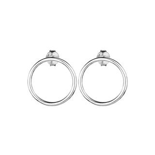 Elli  Boucles d'Oreilles Filigrane Cercle Géo Minimal 