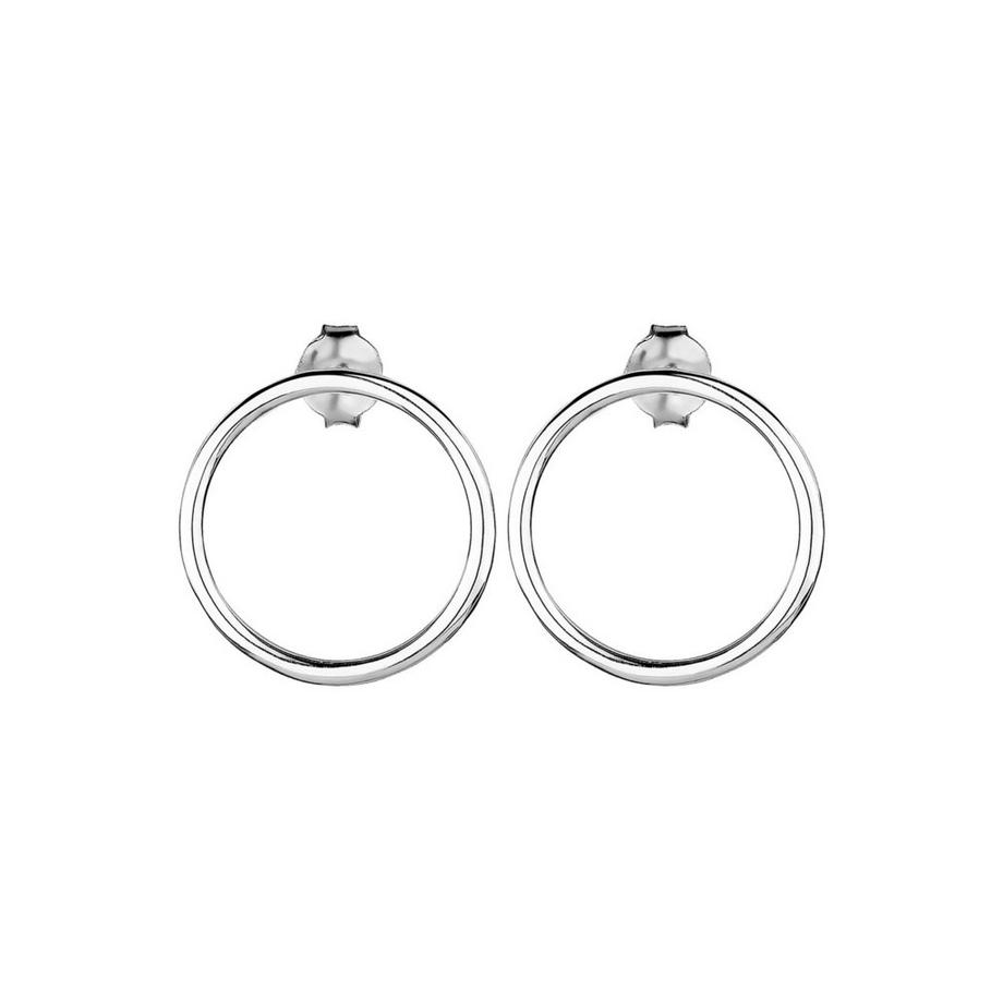 Elli  Boucles d'Oreilles Filigrane Cercle Géo Minimal 