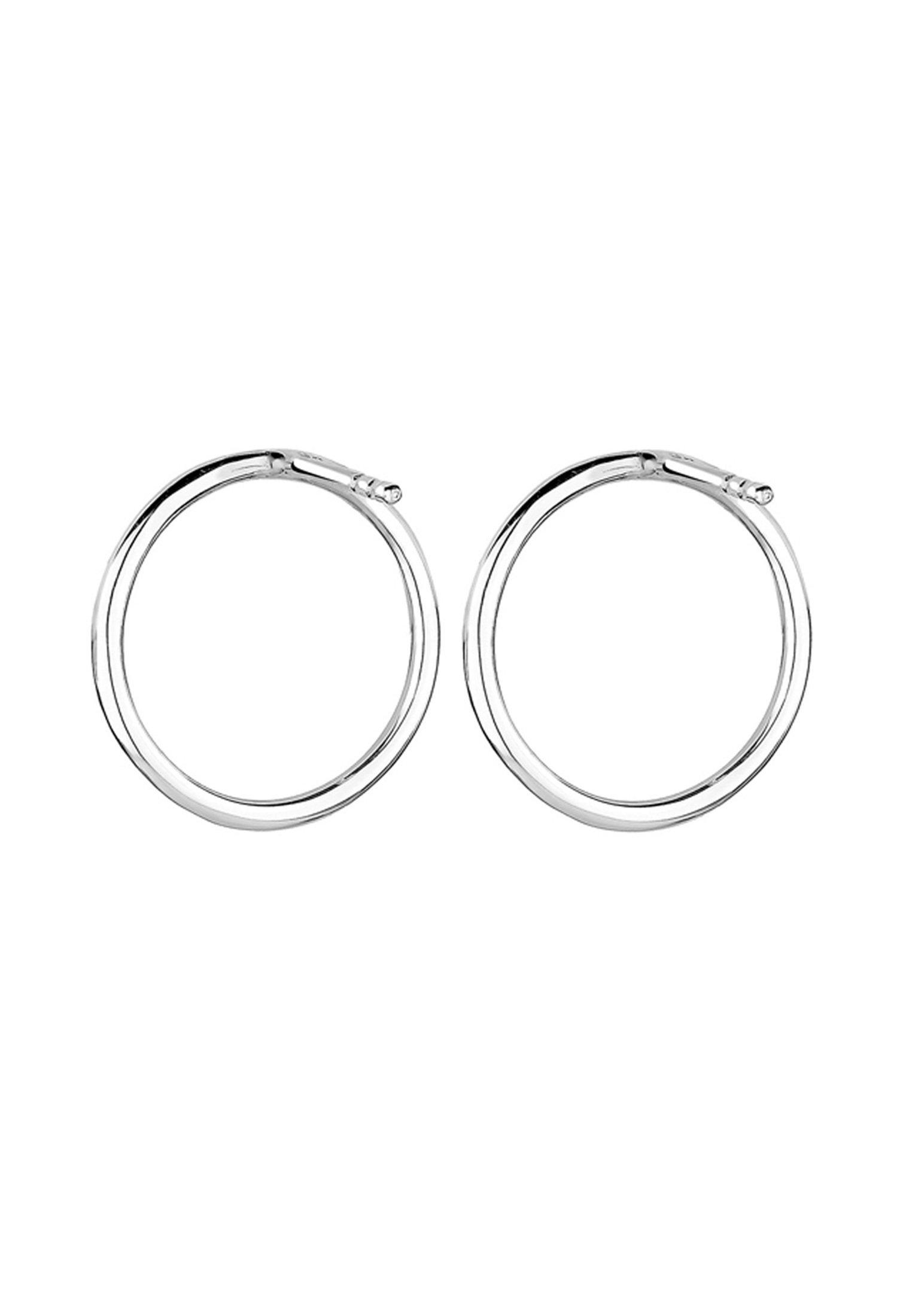 Elli  Boucles d'Oreilles Filigrane Cercle Géo Minimal 