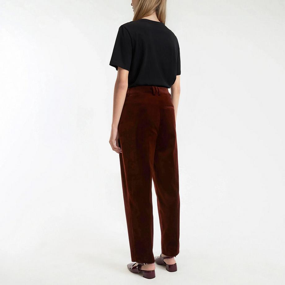 La Redoute Collections Pantalon cigarette à pinces  