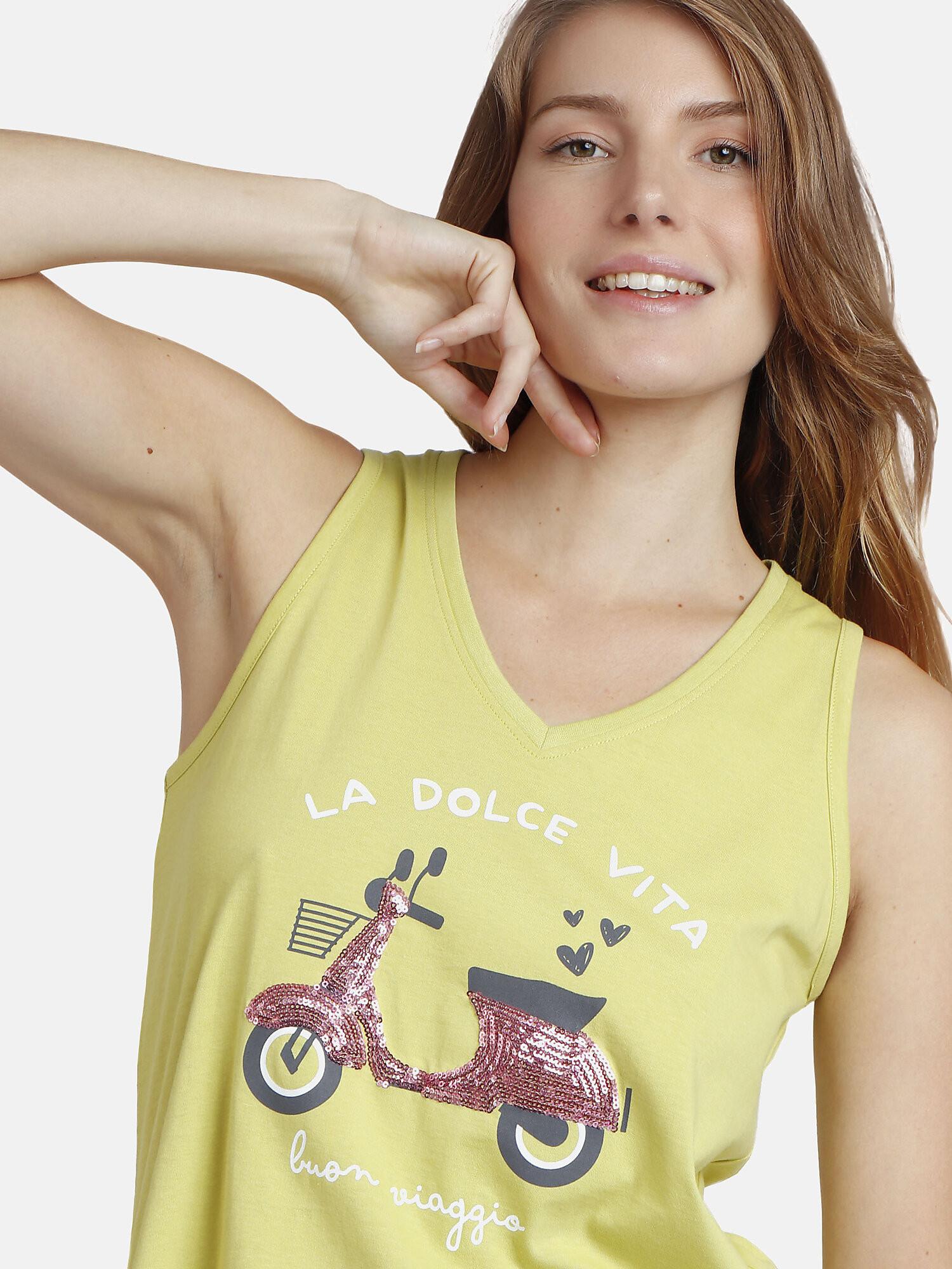 Admas  Pyjama Hausanzug Shorts Tank Top La Dolce Vita 