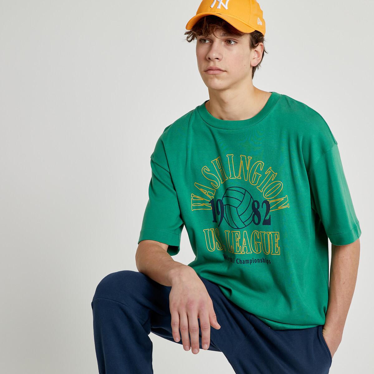 Image of T-shirt Mit Rundhals Jungen Grün XXXS