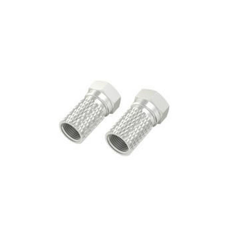 hama  HAMA F-Stecker 6,5 mm 2er-Pack 