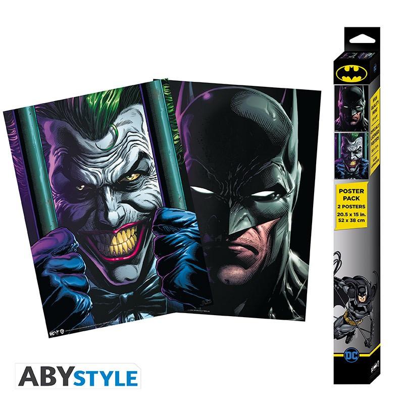 Abystyle  Poster - Packung mit 2 - Batman - Batman & Joker 