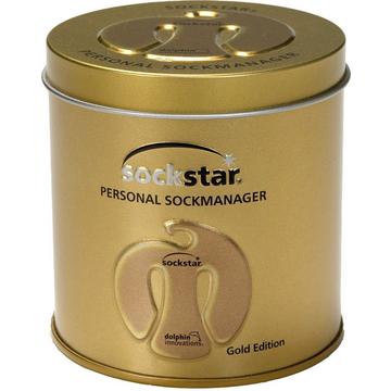 Sockstar Premium Geschenkbox, Gold Edition, 20 Clips, 4 Farben