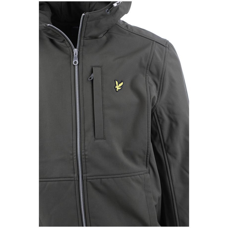 LYLE & SCOTT Veste Softshell avec fermeture éclair pleine longueur et capuche réglable  