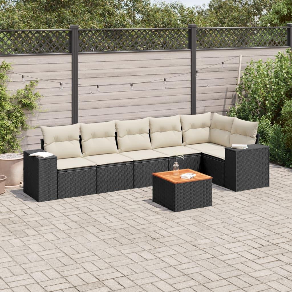 VidaXL set divano da giardino Polirattan  