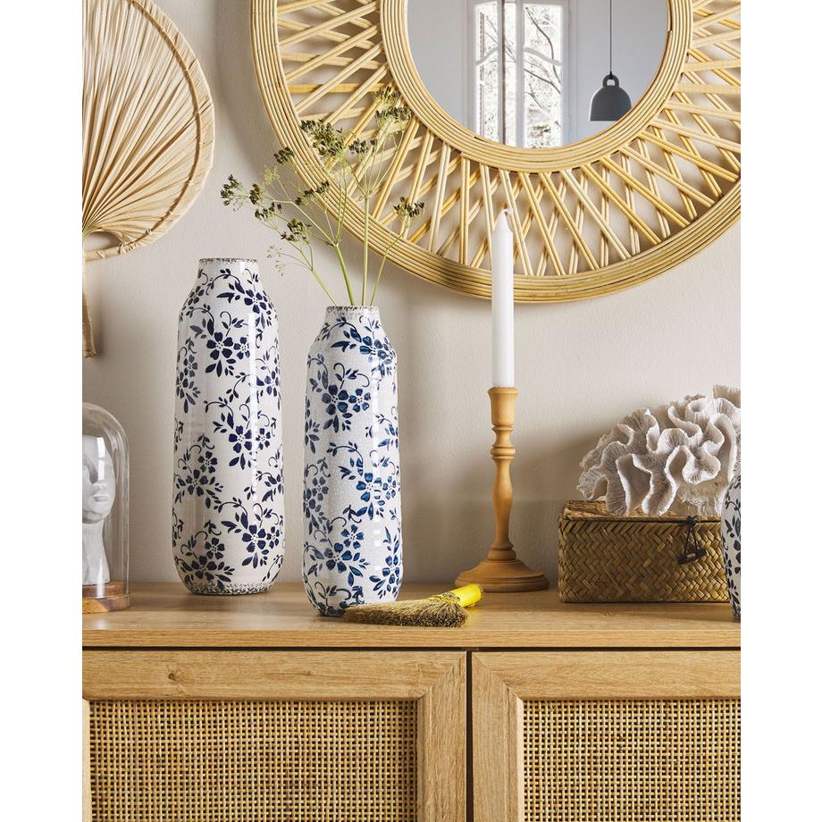 Beliani Vase à fleurs en Grès  MULAI  