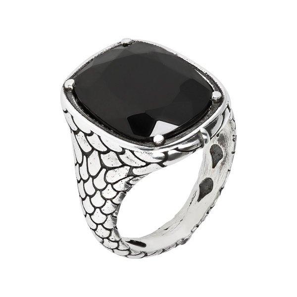 Image of Ring Mit Maxi Spinello Black Silver 925 Damen Schwarz 58