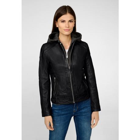 RICANO  Lederjacke Ines, Bikerjacke mit abtrennbarer Kapuze 