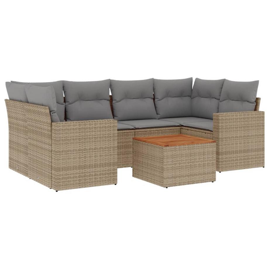 set divano da giardino Polirattan