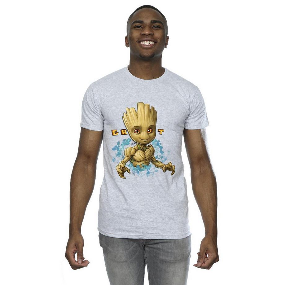 Guardians Of The Galaxy T-Shirt Imprimé Graphique Groot  