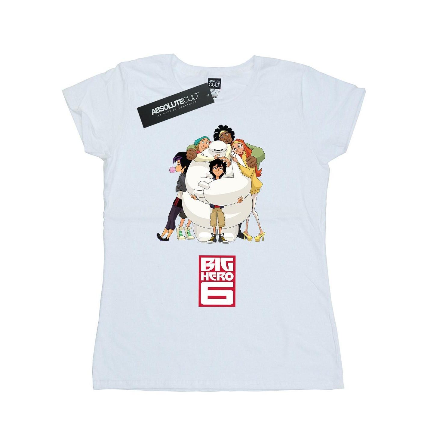 Image of Big Hero 6 Baymax Hug Tshirt Damen Weiss XXL