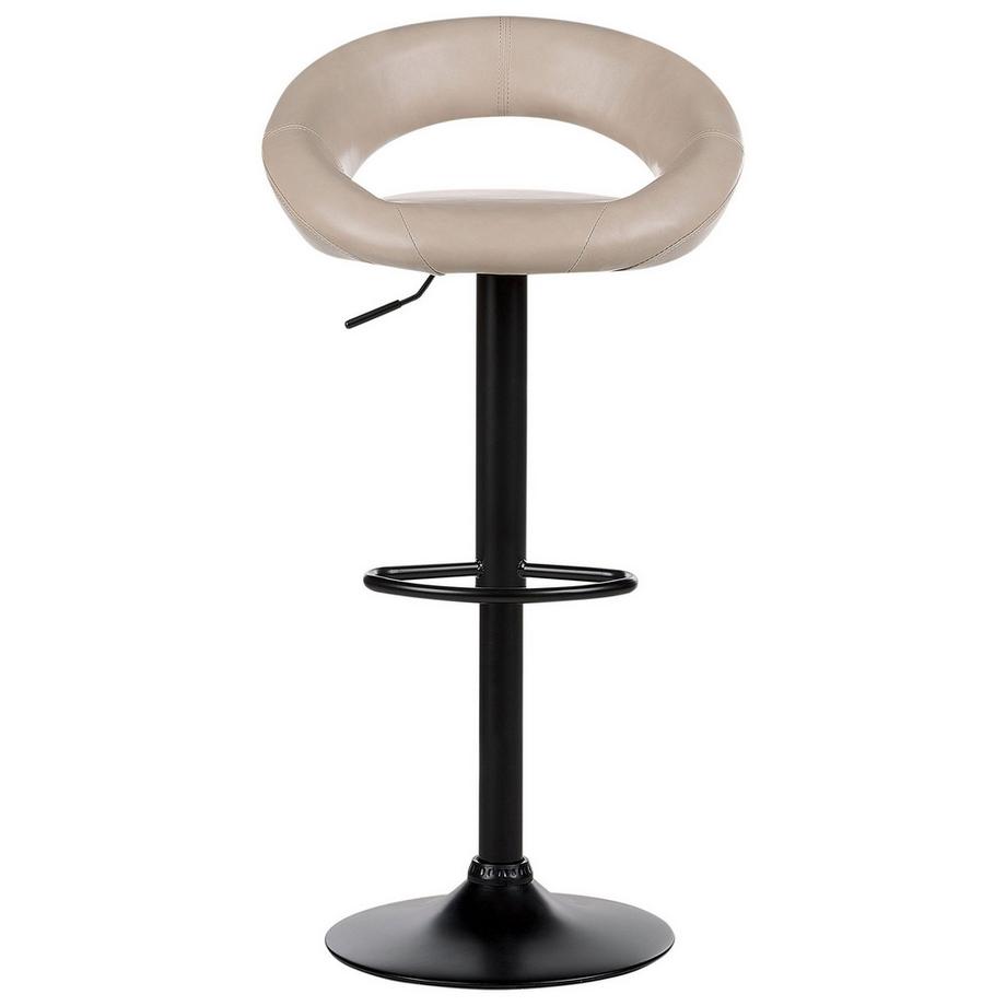 Beliani Set di 2 sedie alte en Pelle sintetica Retrò PEORIA  