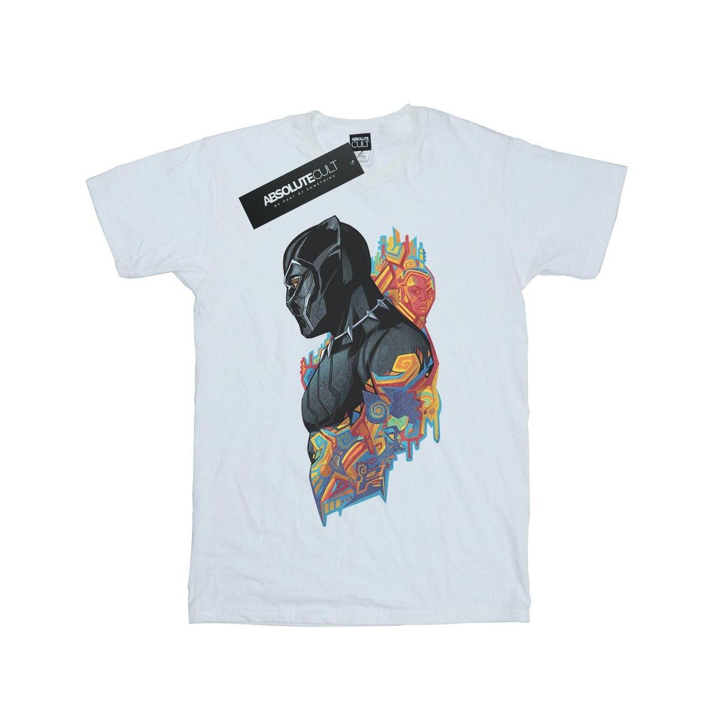 Image of Black Panther Profile Tshirt Unisex Weiss 116