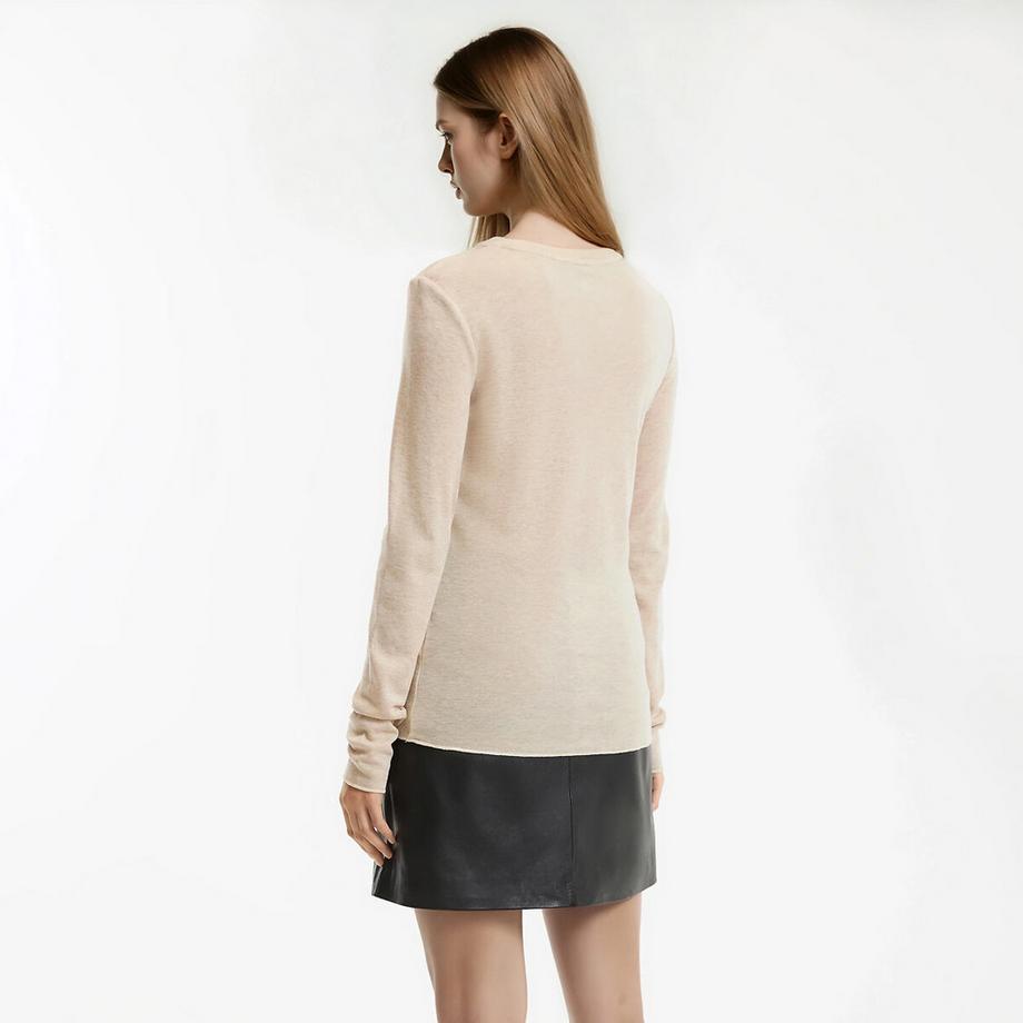 La Redoute Collections Langarm Rundhals Shirt  