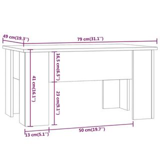 VidaXL Table basse bois d'ingénierie  