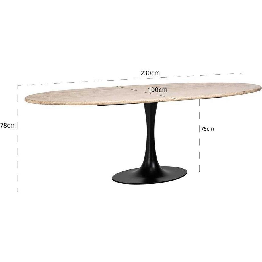 mutoni Esstisch Hapmton oval 230x100  