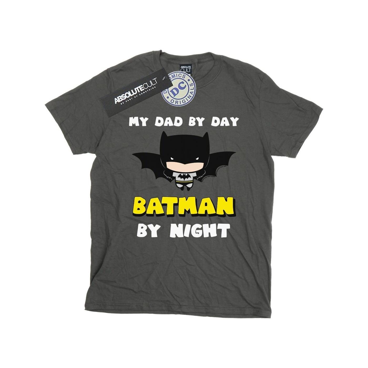 Image of Batman Dad By Day Tshirt Jungen Charcoal Black 116